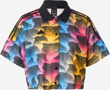 ADIDAS SPORTSWEAR Funktionsblus 'TIRO Q2' i svart: framsida