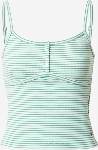 Top di Tommy Jeans in verde: frontale