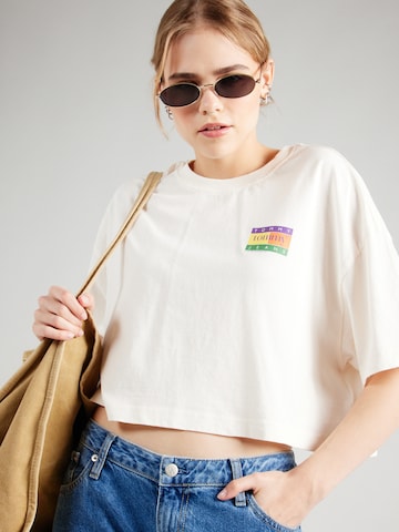 Tommy Jeans T-shirt 'SUMMER FLAG' i vit