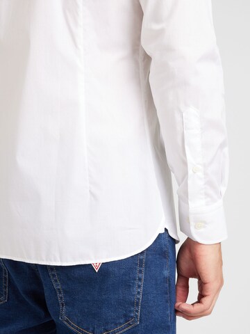 Hackett London Slim fit Overhemd 'MAGIC' in Wit