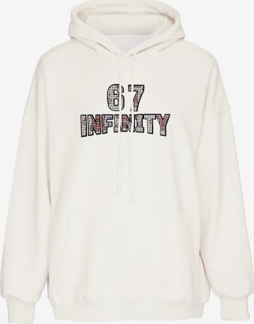 Sweat-shirt MYMO en blanc : devant