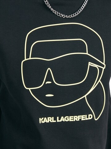 Bluză de molton de la Karl Lagerfeld pe negru