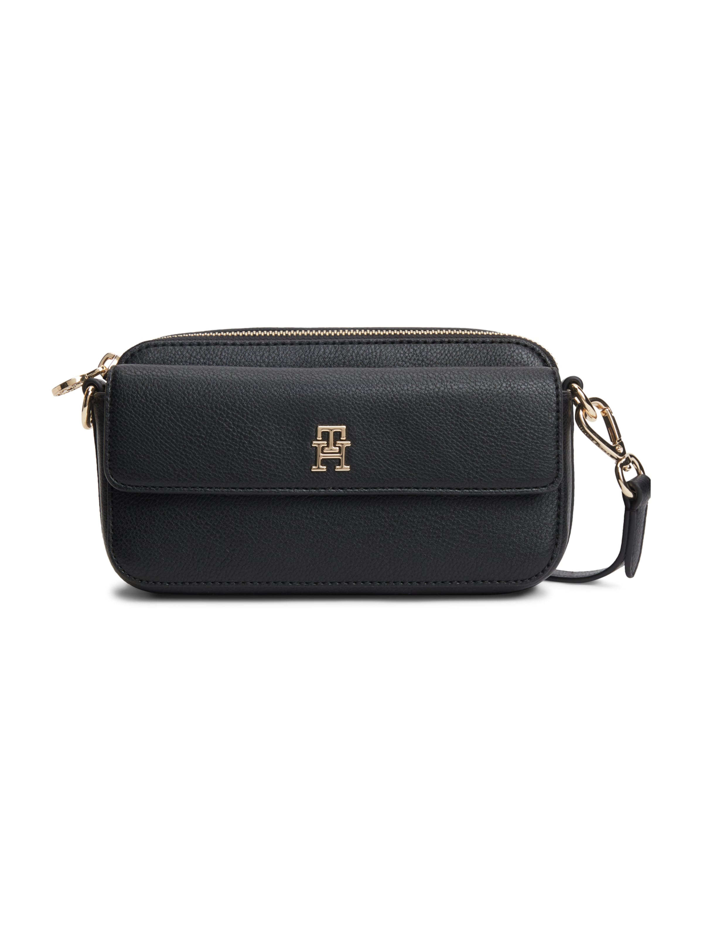 TOMMY HILFIGER Crossbody bag in Black: front