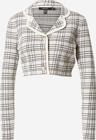 Karen Millen Gebreid vest in Wit: voorkant