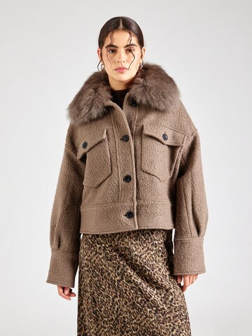 MEOTINE Between-season jacket 'CHARLIE' in Brown: front