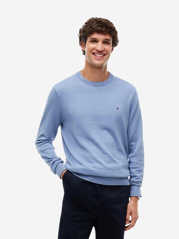 TOMMY HILFIGER Tricot 'PIMA ORG CTN CASHMERE MW0MW28046' in Blauw
