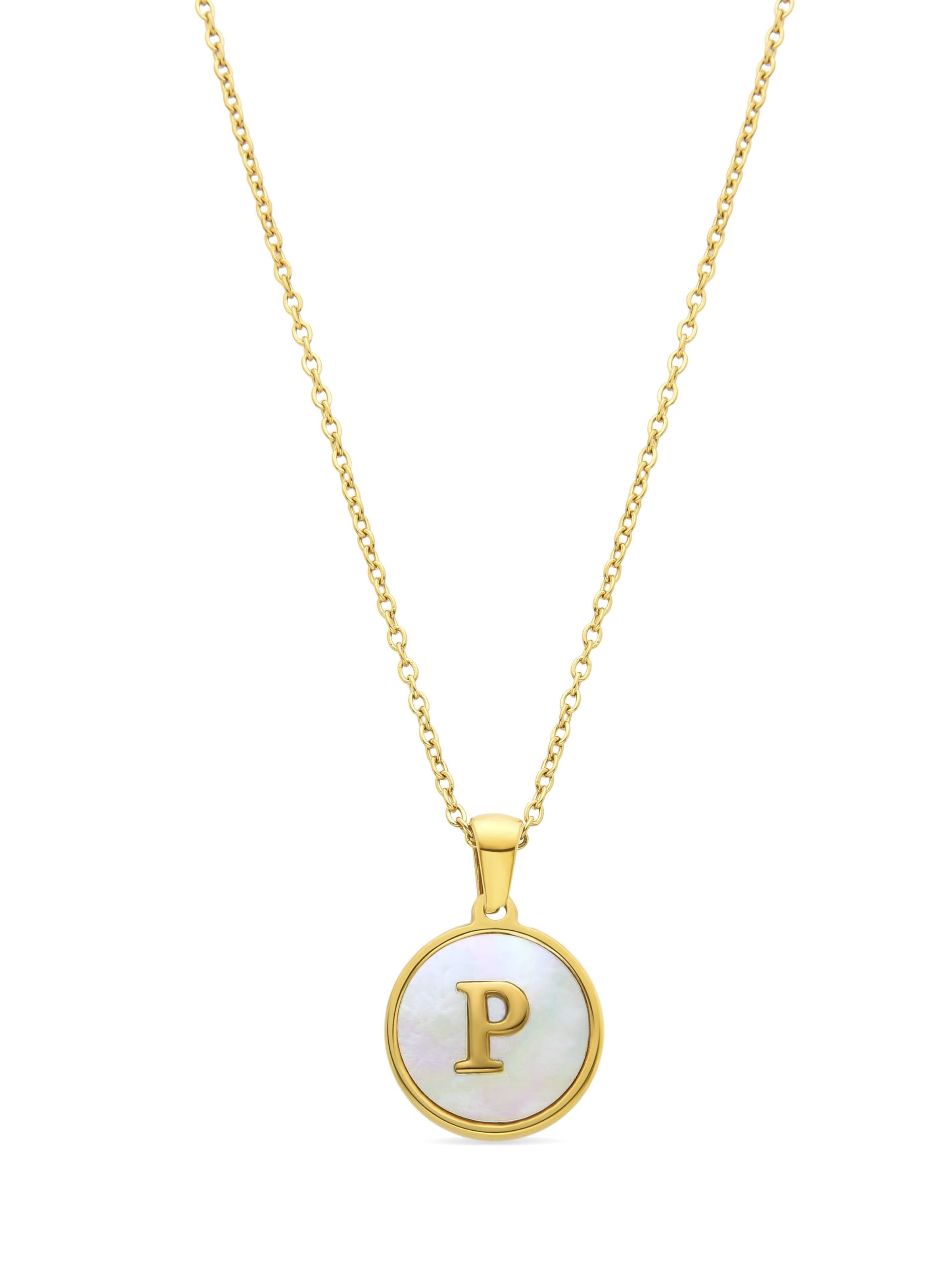 Luxenter Ketting 'Alphabet' in Wit: voorkant