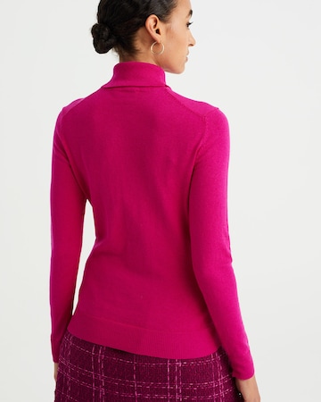 WE Fashion Пуловер 'Coltrui' в розово