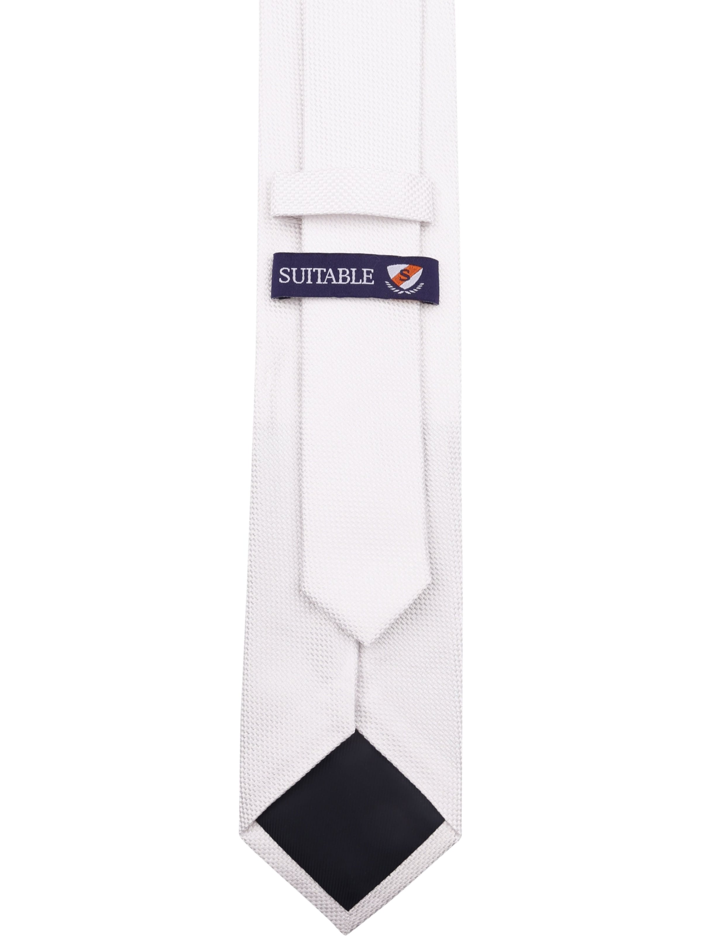 Suitable Tie in White