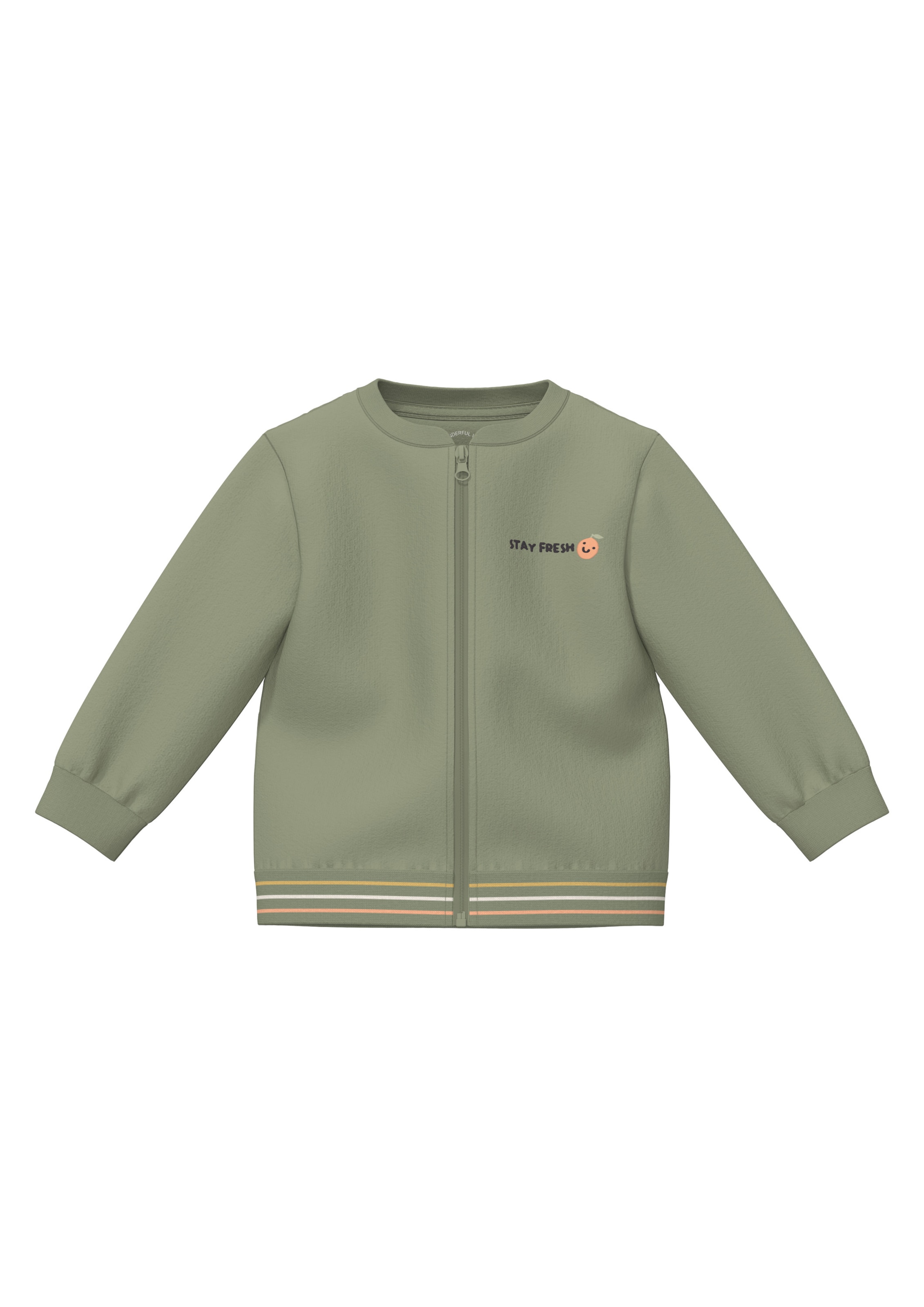 Veste de survêtement s.Oliver en vert : devant