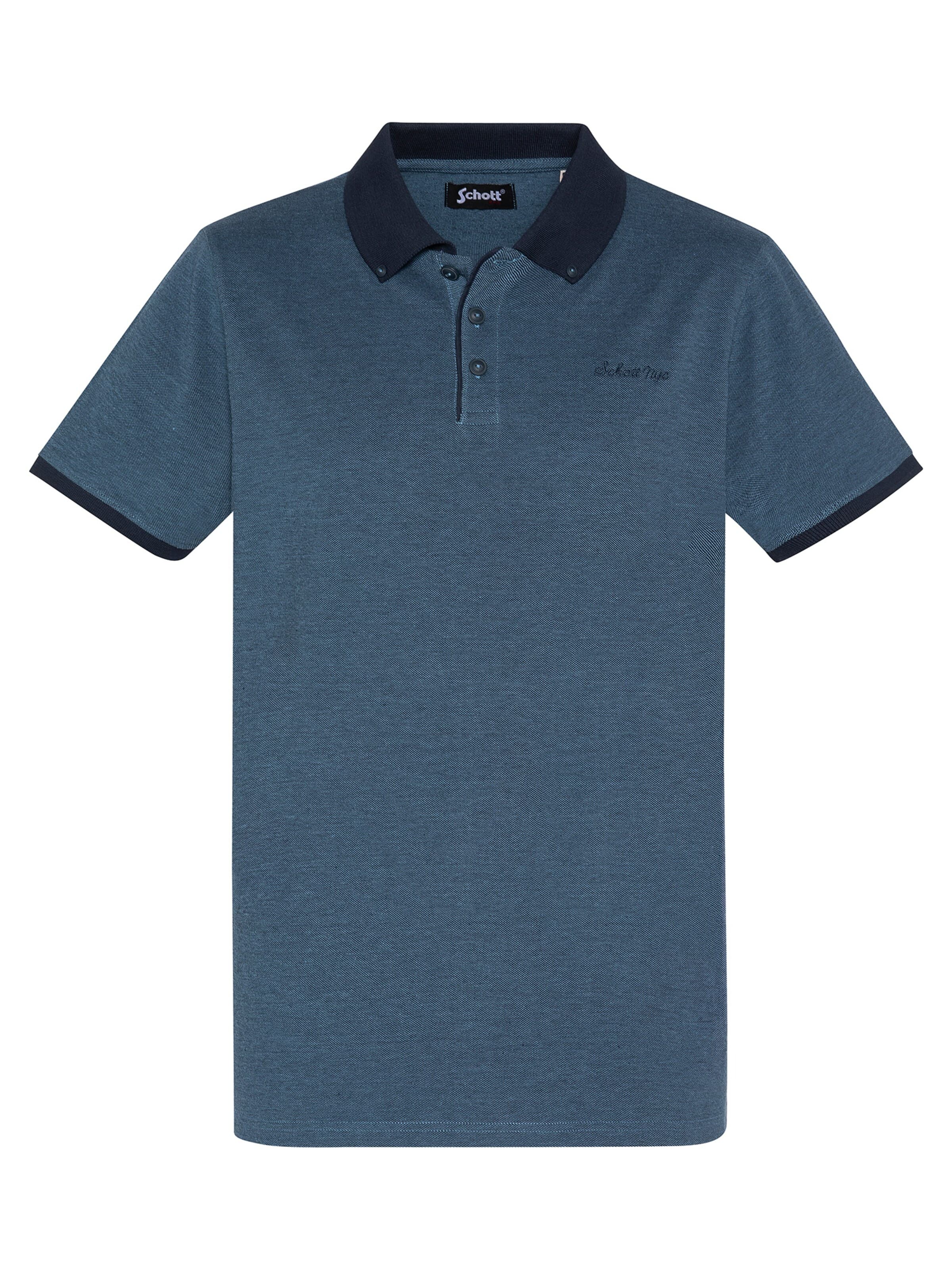 Schott NYC Shirt‌‌‌‌‌‌‌ in Blau: Vorderseite