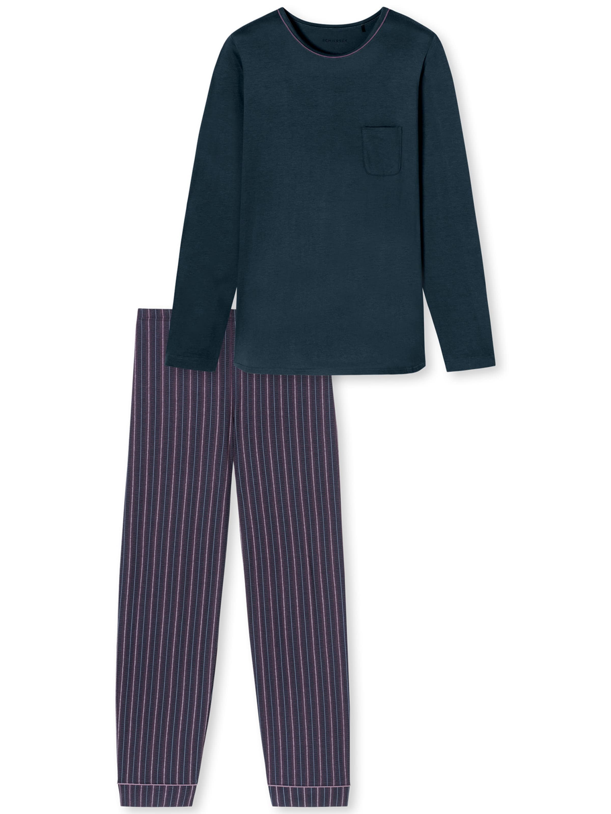 SCHIESSER Pyjama in Blau: Vorderseite