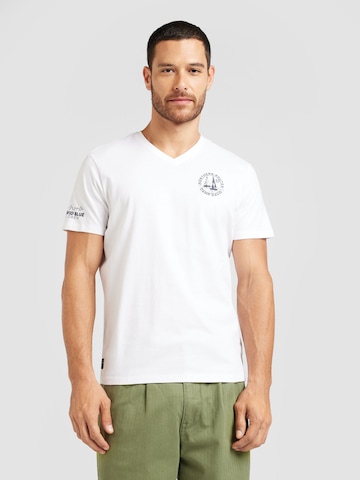 T-Shirt 'Cruise North' CAMP DAVID en blanc : devant