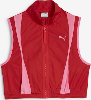 PUMA Athletic Jacket in Red: front