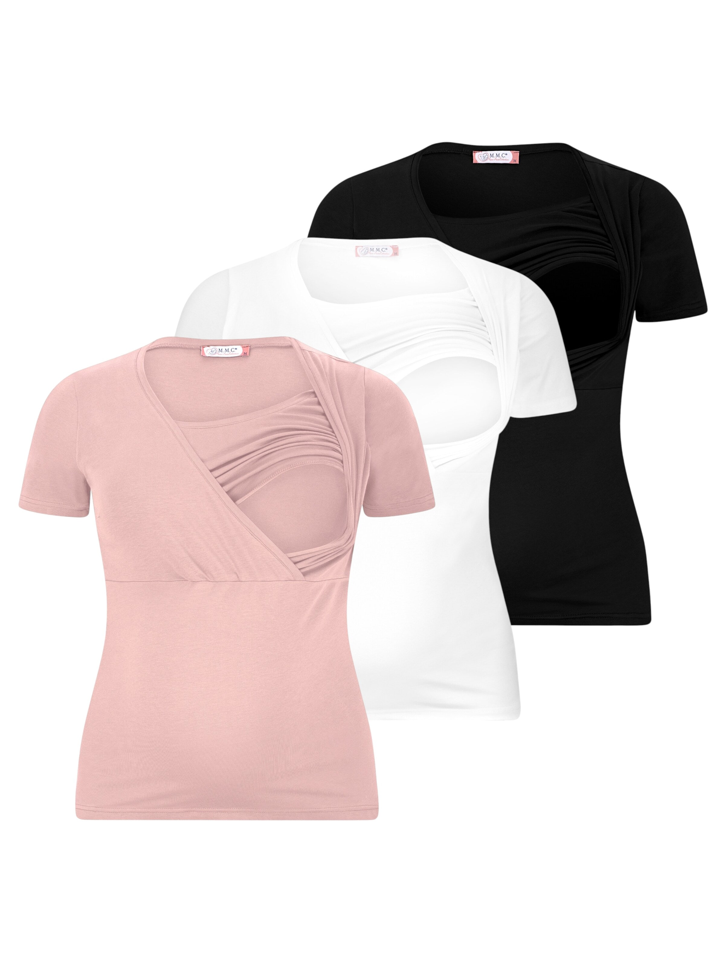 M.M.C. Shirt 'Stillshirt Umstandsmode' in Pink: front