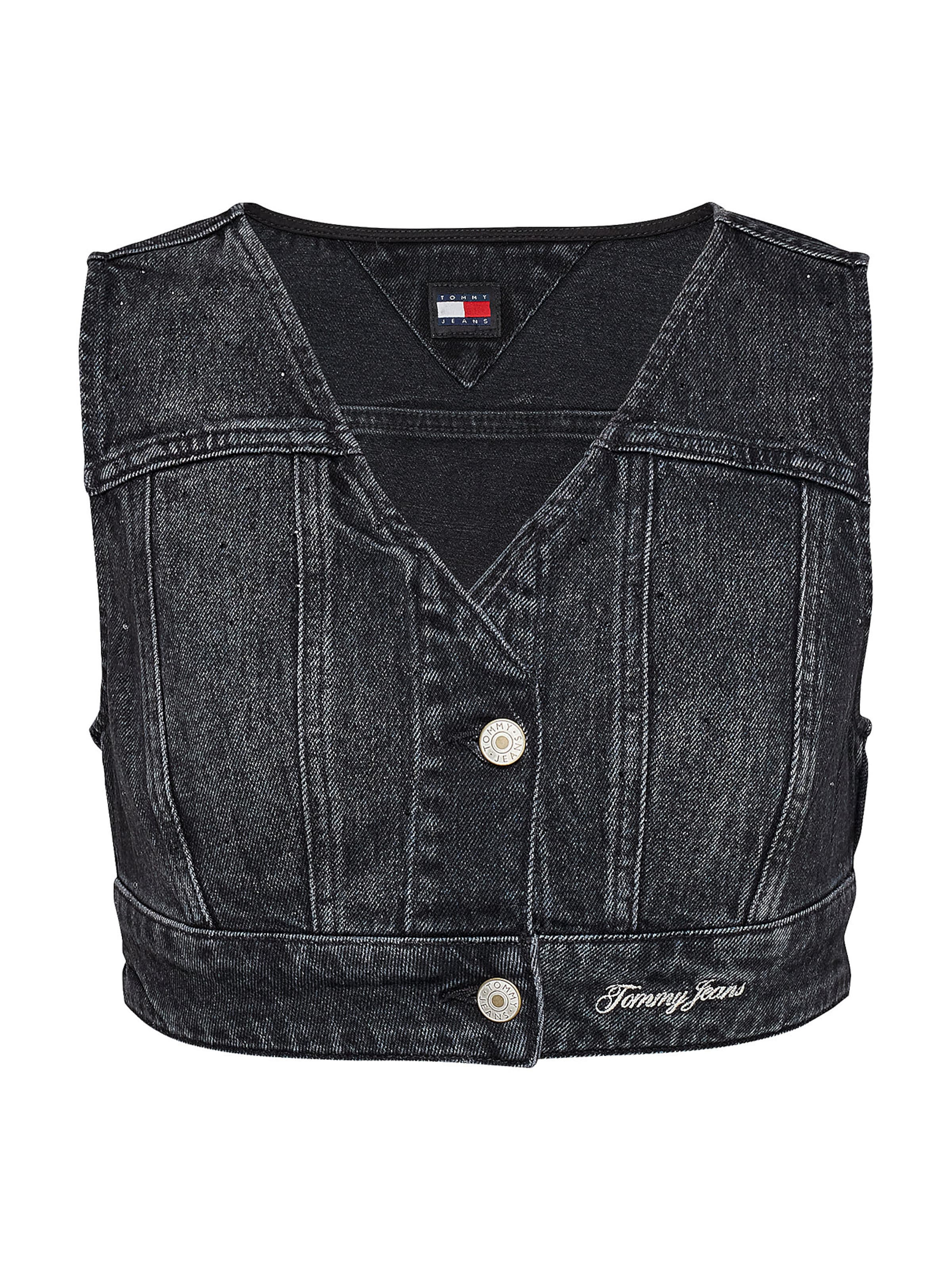 Gilet Tommy Jeans en noir : devant