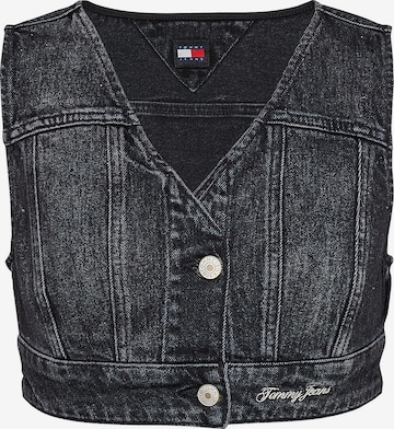 Vestă de la Tommy Jeans pe negru: față