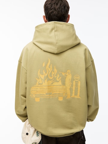 Pull&Bear Sweatshirt i grön: framsida