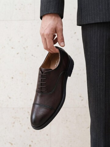 nae Vegan Shoes Lace-up shoe 'BEN' in Brown