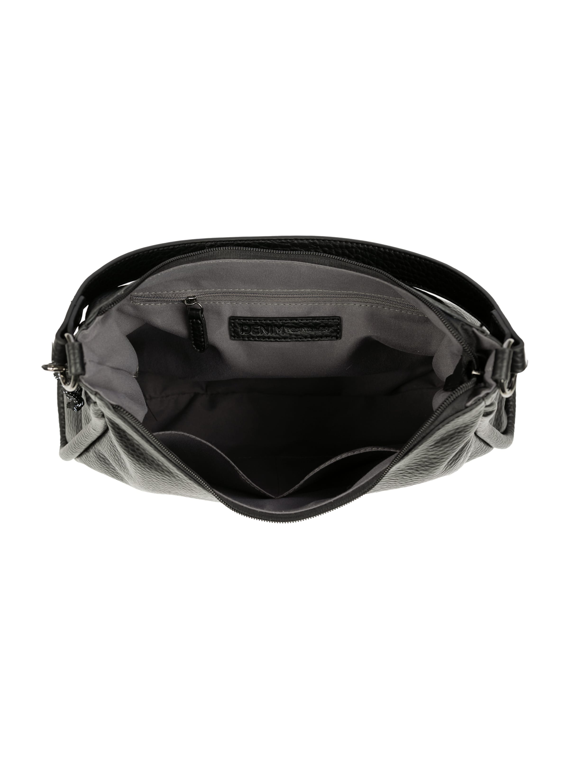 TOM TAILOR DENIM Torba za čez ramo 'Finna' | črna barva