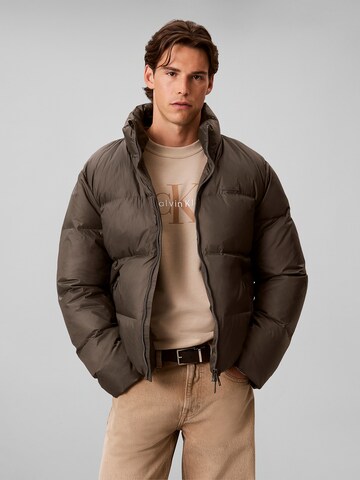 Veste mi-saison Calvin Klein en gris : devant