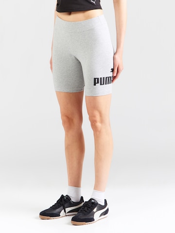 PUMA Skinny Workout Pants 'ESS No. 1' in Grey: front