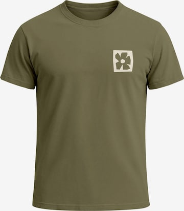Neverless Shirt 'Blume Quadrat' in Green: front