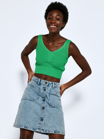 Noisy may Knitted Top 'SARA' in Green: front