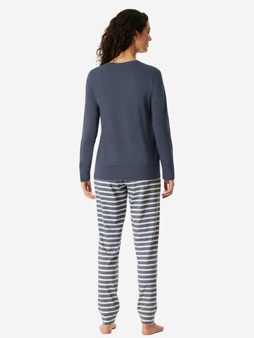 SCHIESSER Pajama 'Casual Essentials' in Blue