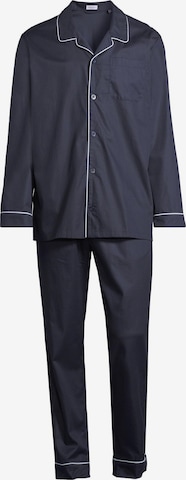 SEIDENSTICKER Pyjama lang 'Web' in Blau: Vorderseite