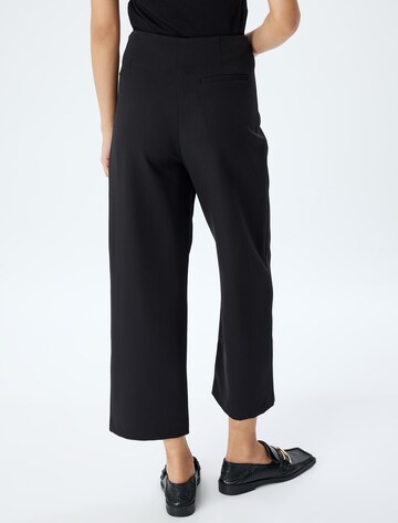 Koton Regular Trousers 'Palazzo' in Black