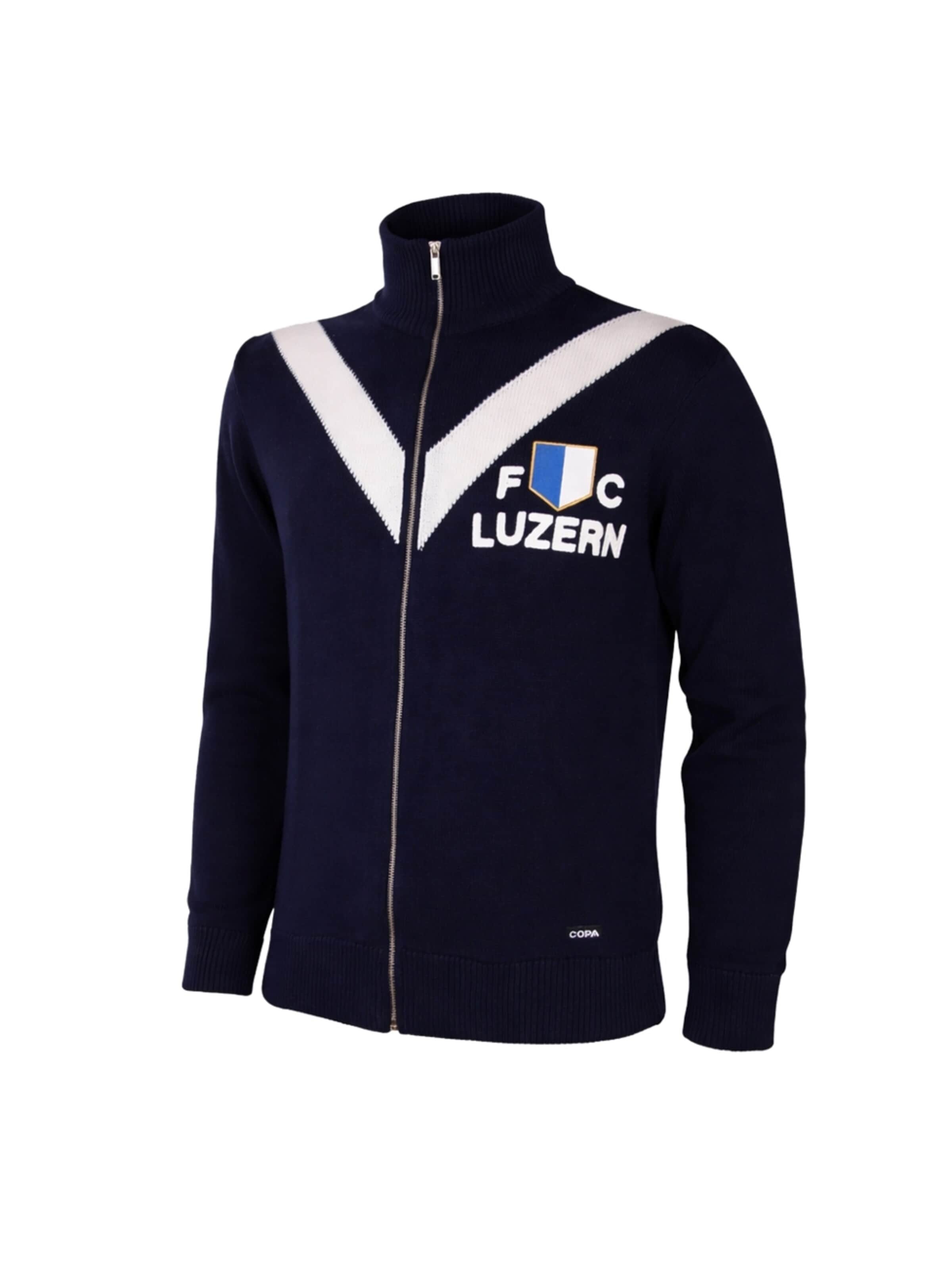 COPA FOOTBALL Sports jacket 'FC Luzern 1959 - 60 Retro Voetbaljack' in Blue: front