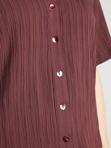 ONLY Carmakoma Bluse 'CARMUNICH' in Braun