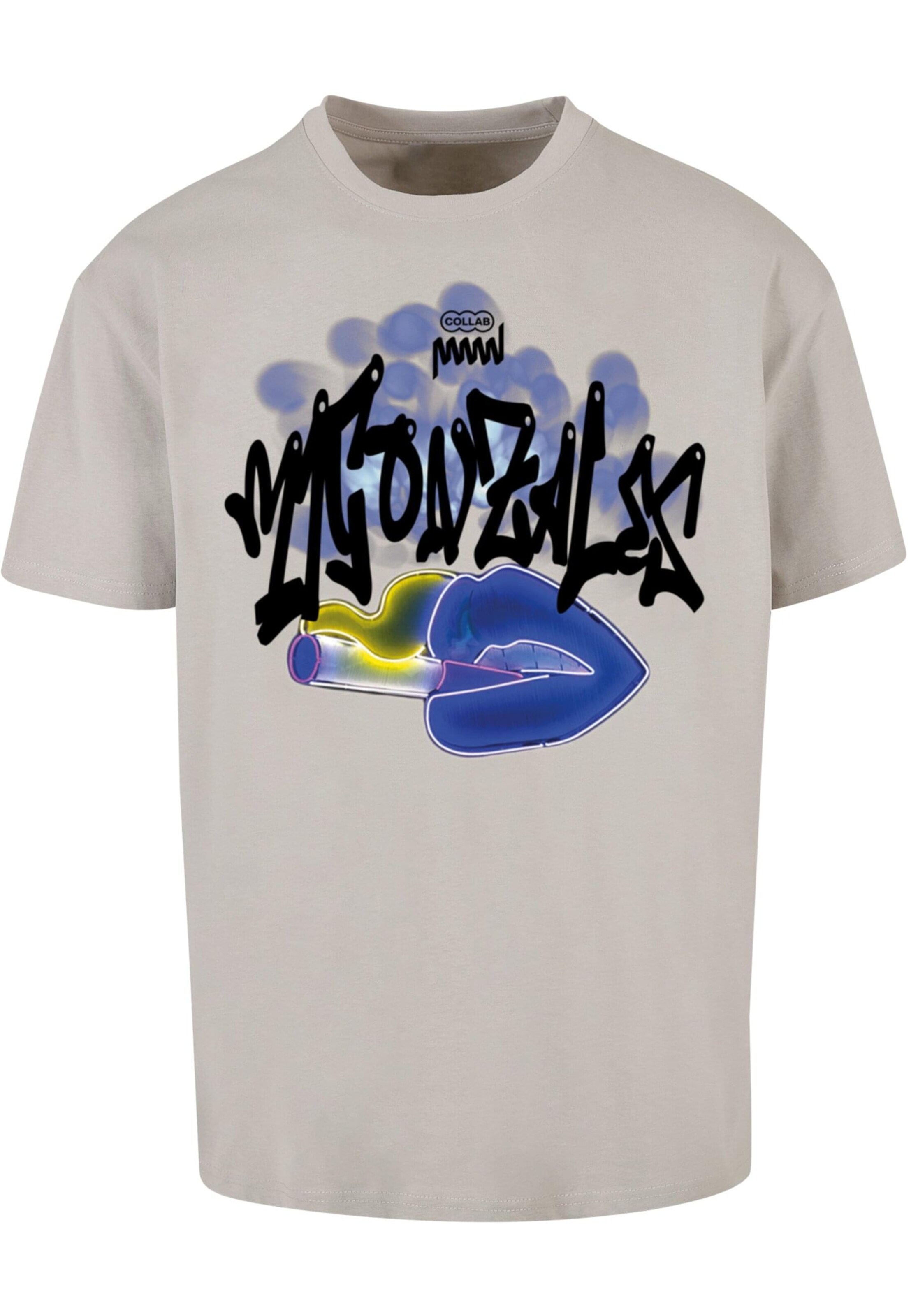 T-shirt 'Kiss x Heavy' MJ Gonzales en gris : devant