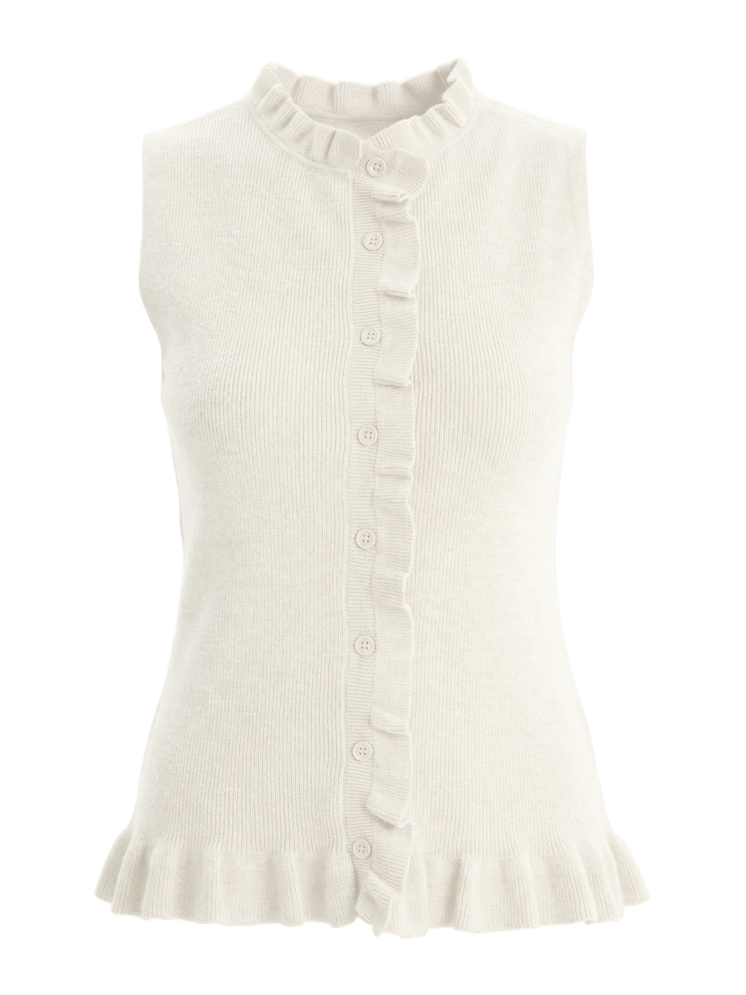 Imily Bela Knitted vest in White: front