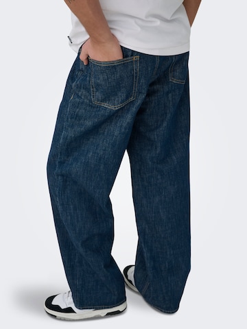 Only & Sons - Pierna ancha Vaquero 'ONSREMI'' en azul