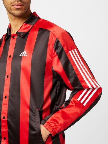 ADIDAS SPORTSWEAR Sportjacke 'Satin es' in Rot