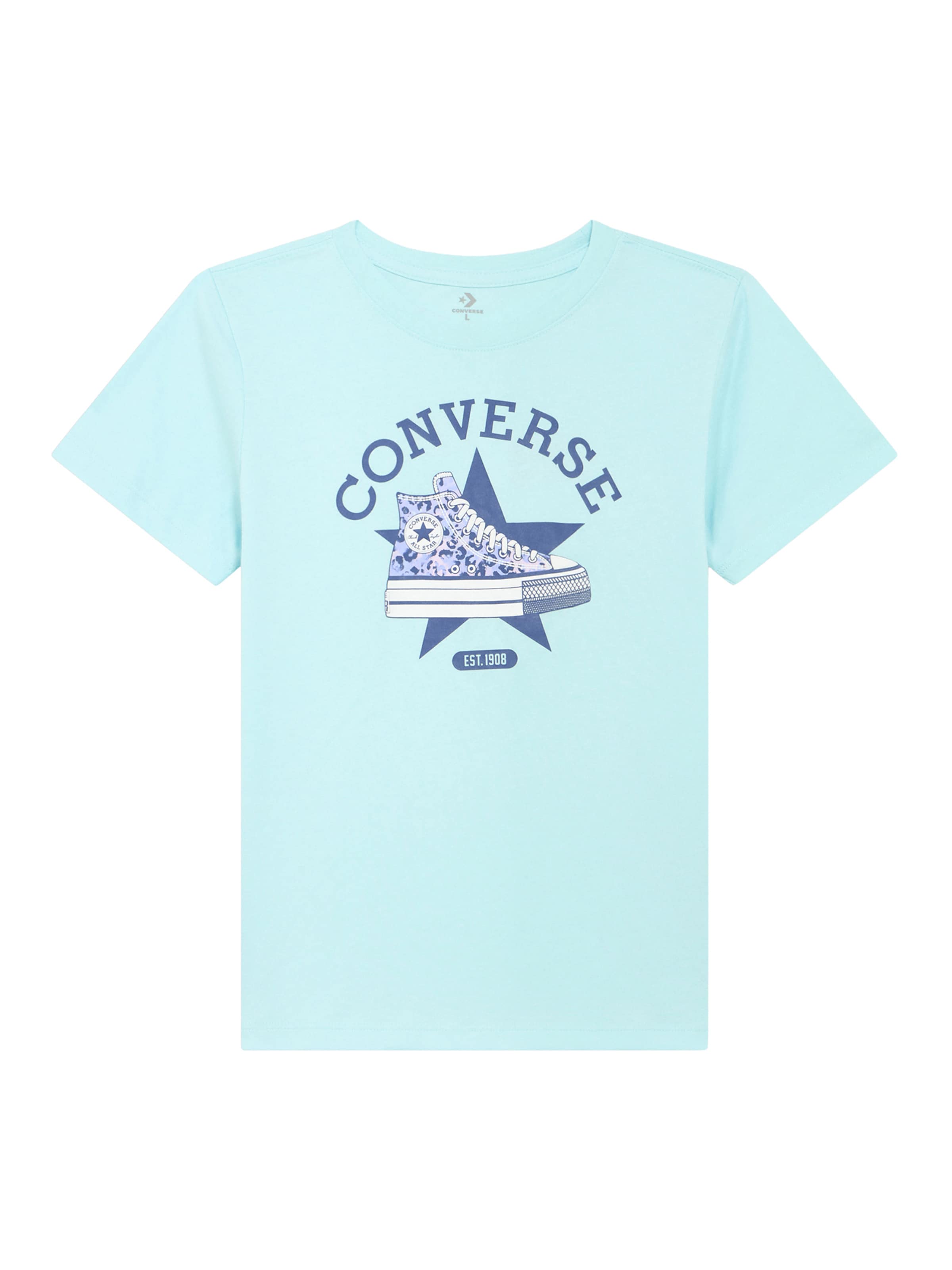 CONVERSE Μπλουζάκι 'SNEAKER' σε μπλε: μπροστά