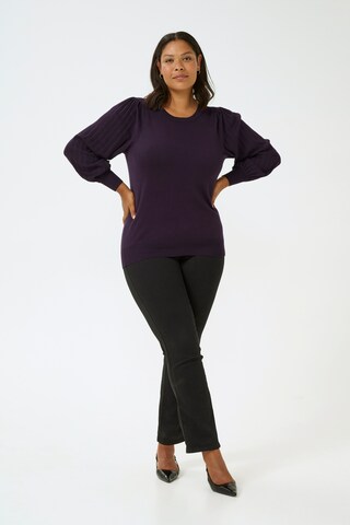 KAFFE CURVE Pullover ' Loni' in Blau