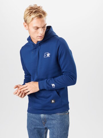 Coupe regular Sweat-shirt Starter Black Label en bleu : devant