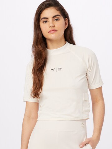 T-shirt fonctionnel PUMA en beige : devant