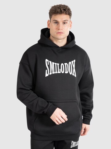 Smilodox Sweatshirt 'Classic Pro' in Zwart: voorkant