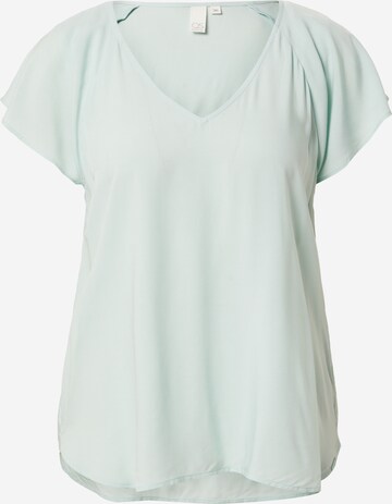 QS Blouse in Blauw: voorkant