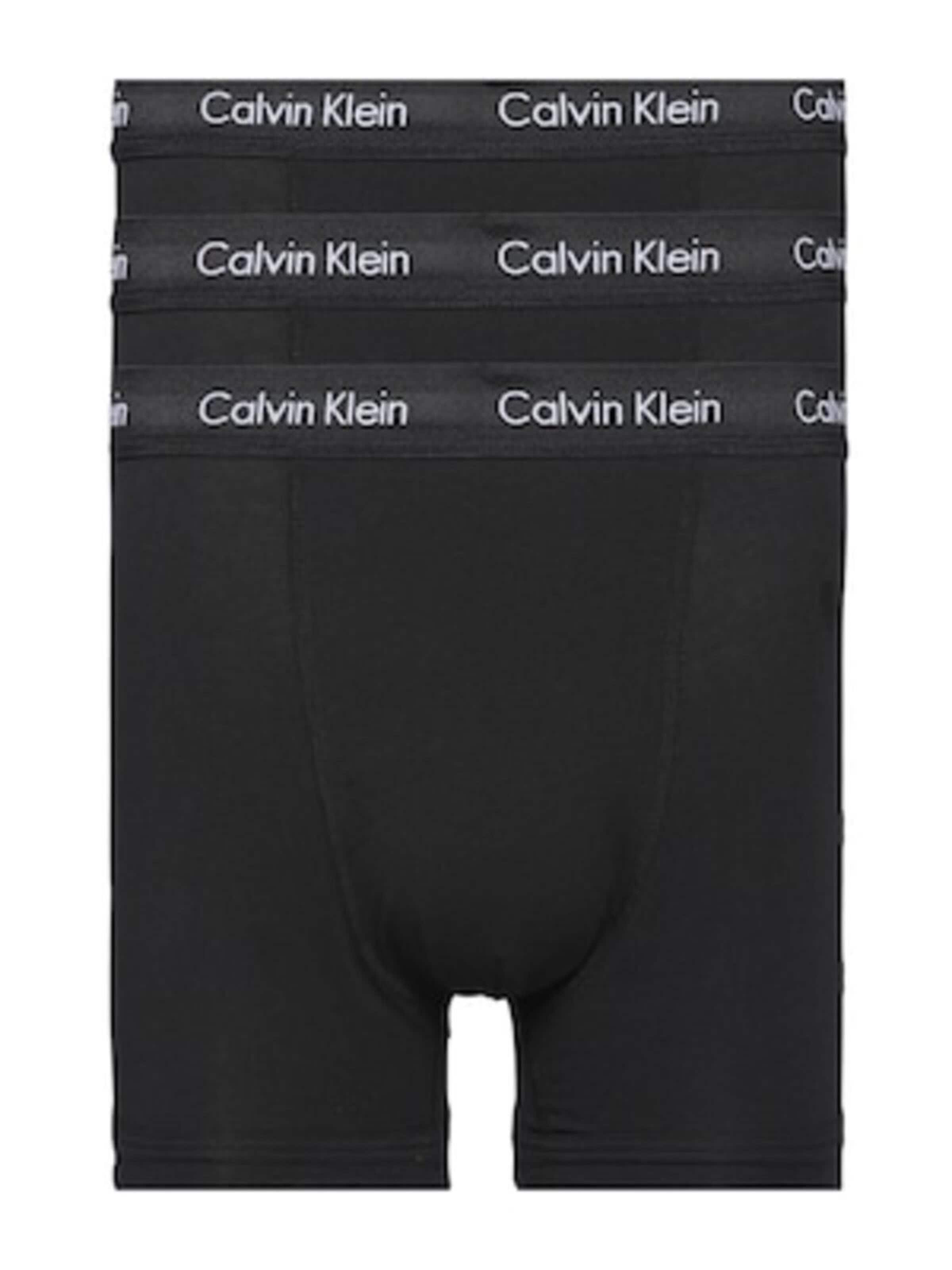 Calvin Klein - Calzoncillo boxer 'Pantaloni scurți boxer CALVIN KLEIN cu bandă cu logo – 3 perechi, negri' en negro: frente