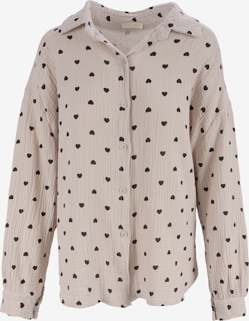 Chemisier 'Liya' Seasons of April en beige : devant