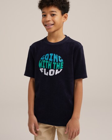 WE Fashion Shirt in Blue: front