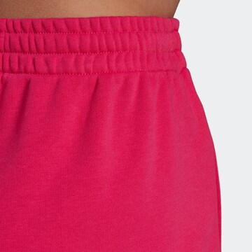 ADIDAS ORIGINALS Wide leg Broek 'Adicolor Essentials French Terry' in Rood