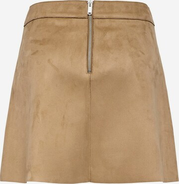 ONLY Skirt 'Suede' in Brown