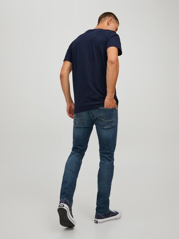 JACK & JONES Tričko 'Beckss' – modrá
