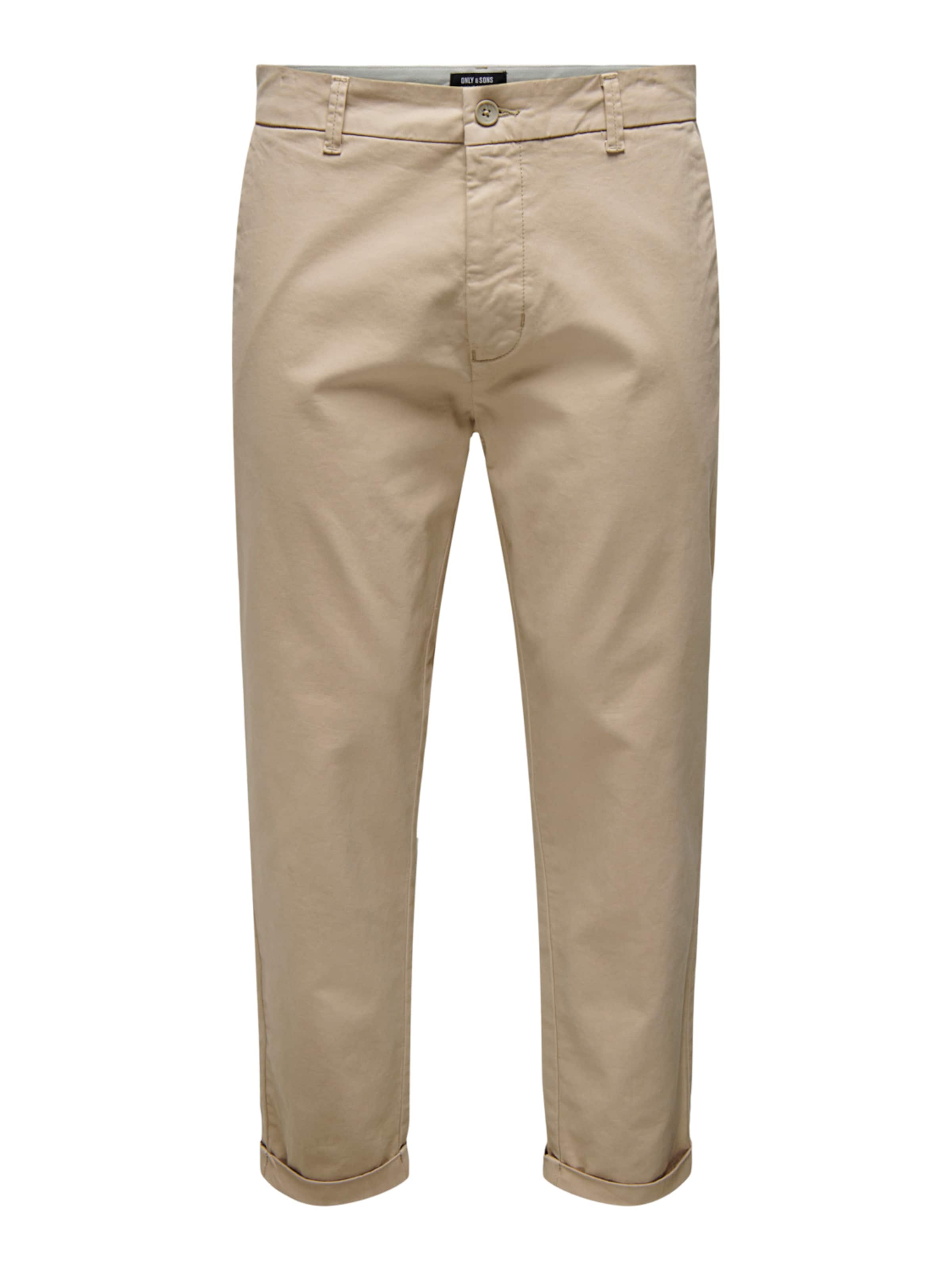 Only & Sons - regular Pantalón chino 'Kent' en beige: frente
